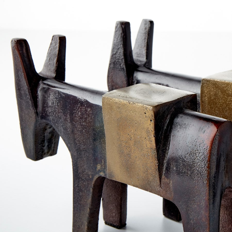 Bronze bongo sculpture - The Nifty Decor