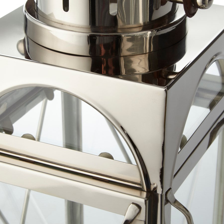 Nickel finish Lanter Candleholder - The Nifty Decor
