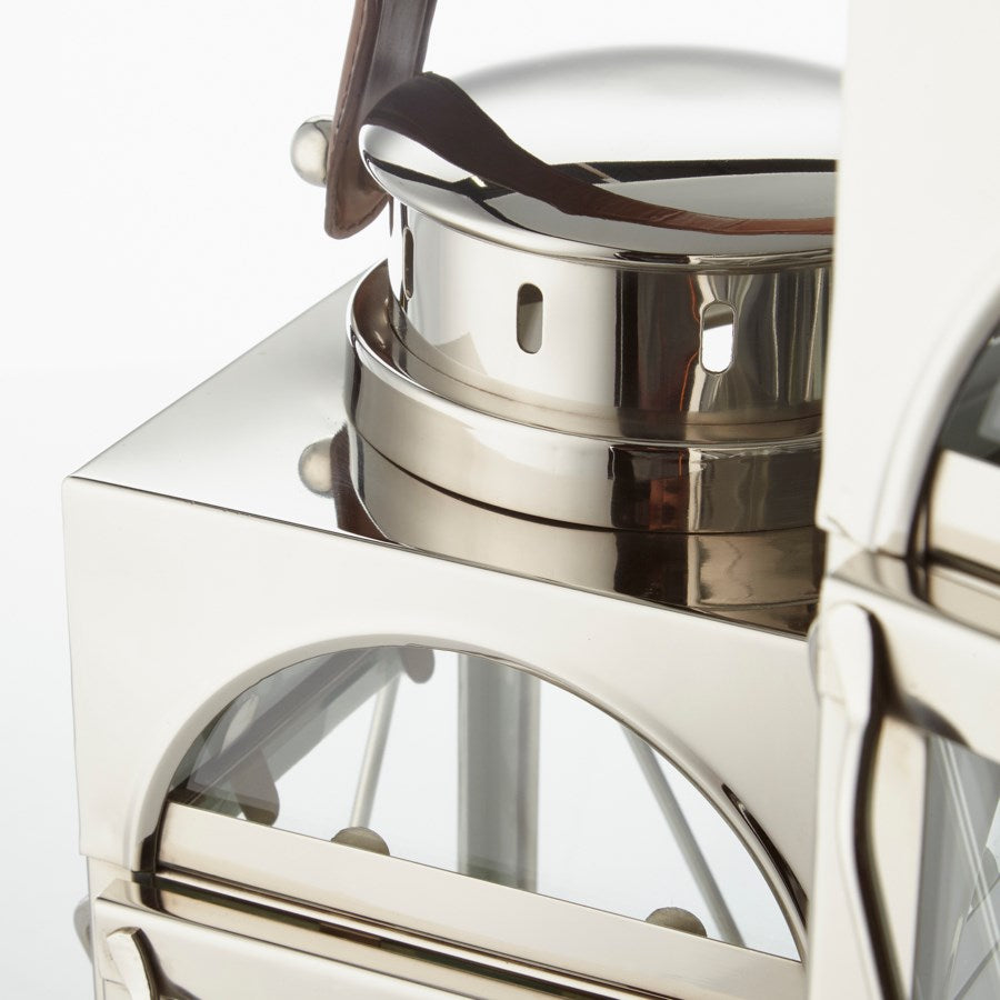 Nickel finish Lanter Candleholder - The Nifty Decor