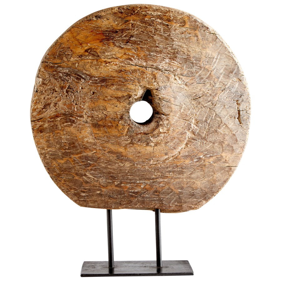 Wooden plate with hole sculpture - The Nifty Decor