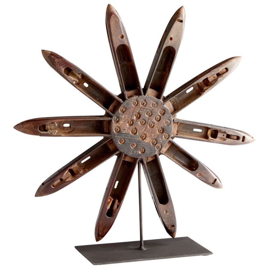 Floral windmill sculpture - The Nifty Decor