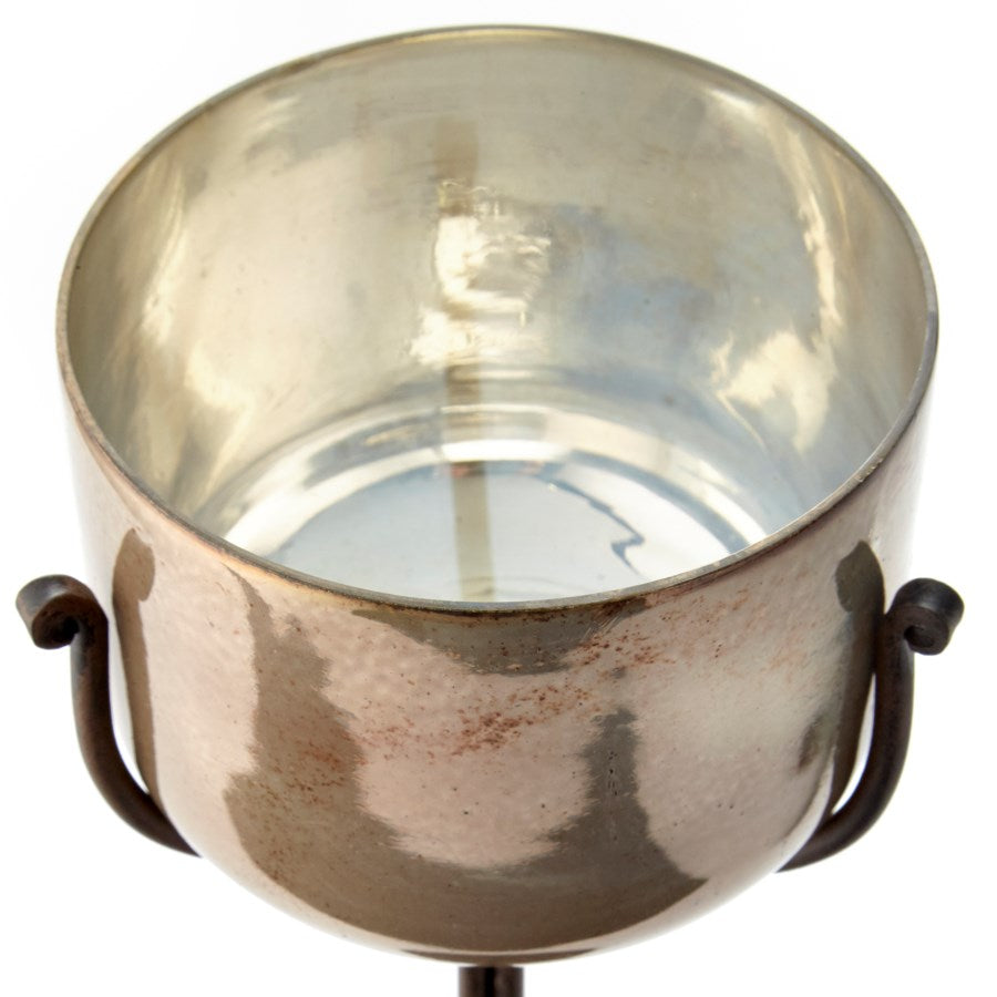 Bronze and Verdi Sand Glass Candle Holder - The Nifty Decor
