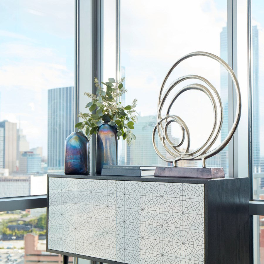 Concentric circles sculpture - The Nifty Decor