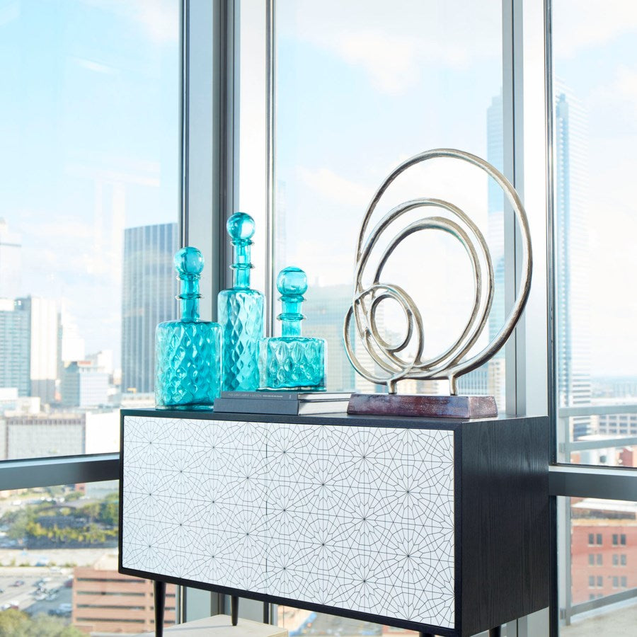 Concentric circles sculpture - The Nifty Decor