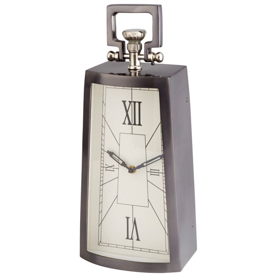 Nickel finish Table clock - The Nifty Decor