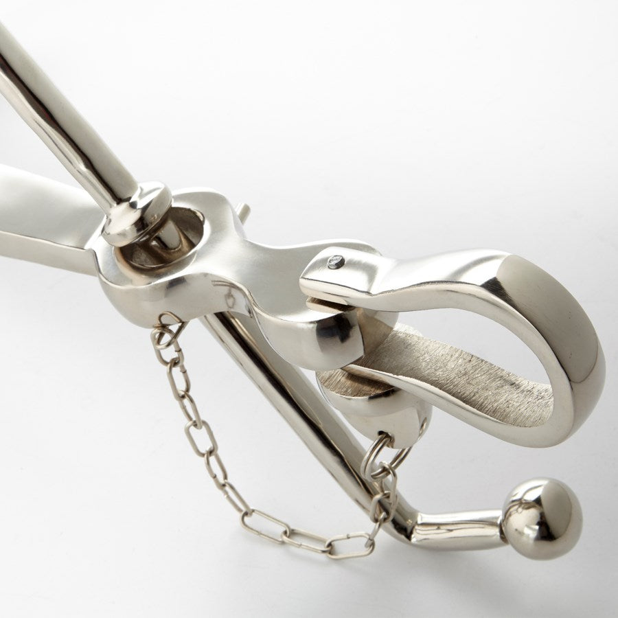 Nickel finish anchor sculpture - The Nifty Decor