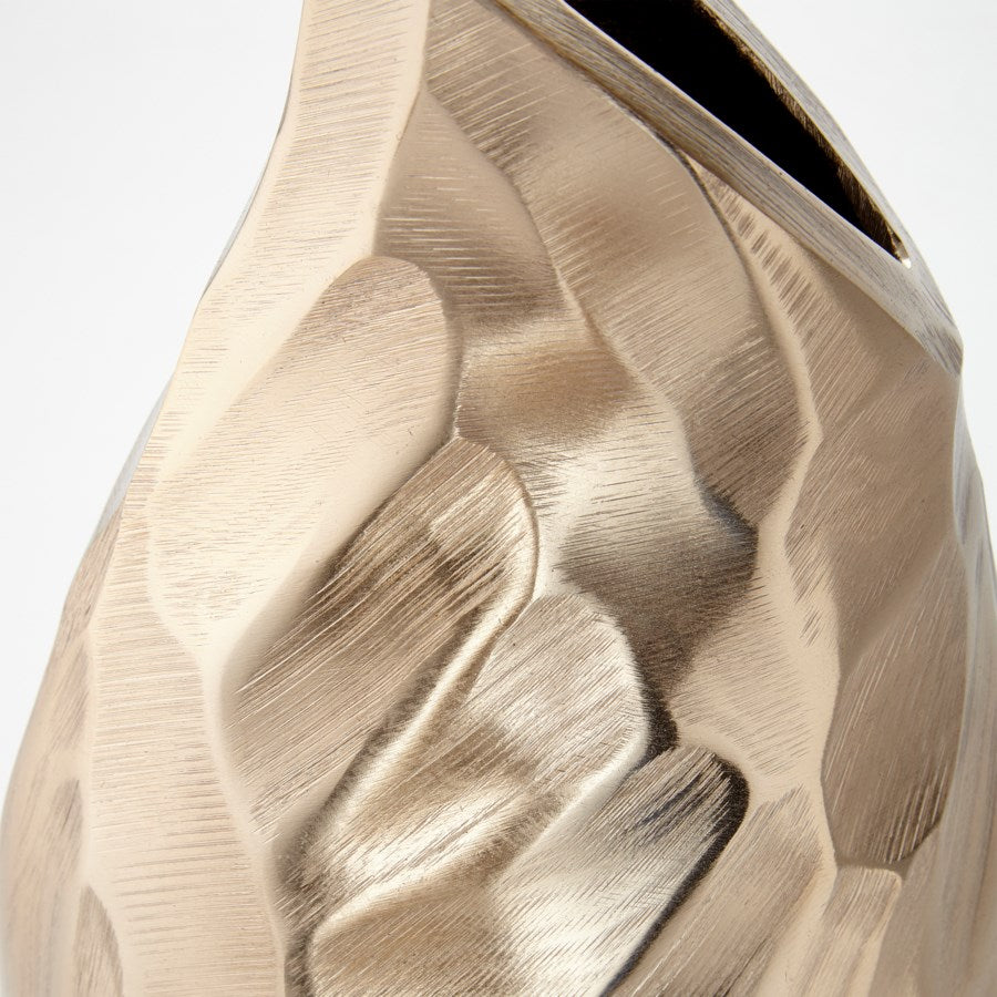 Hand Carved Aluminum Vase - The Nifty Decor