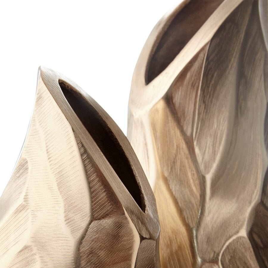 Hand Carved Aluminum Vase - The Nifty Decor