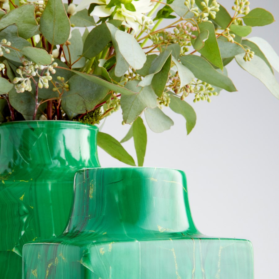 Malachite Ceramic Vase - The Nifty Decor