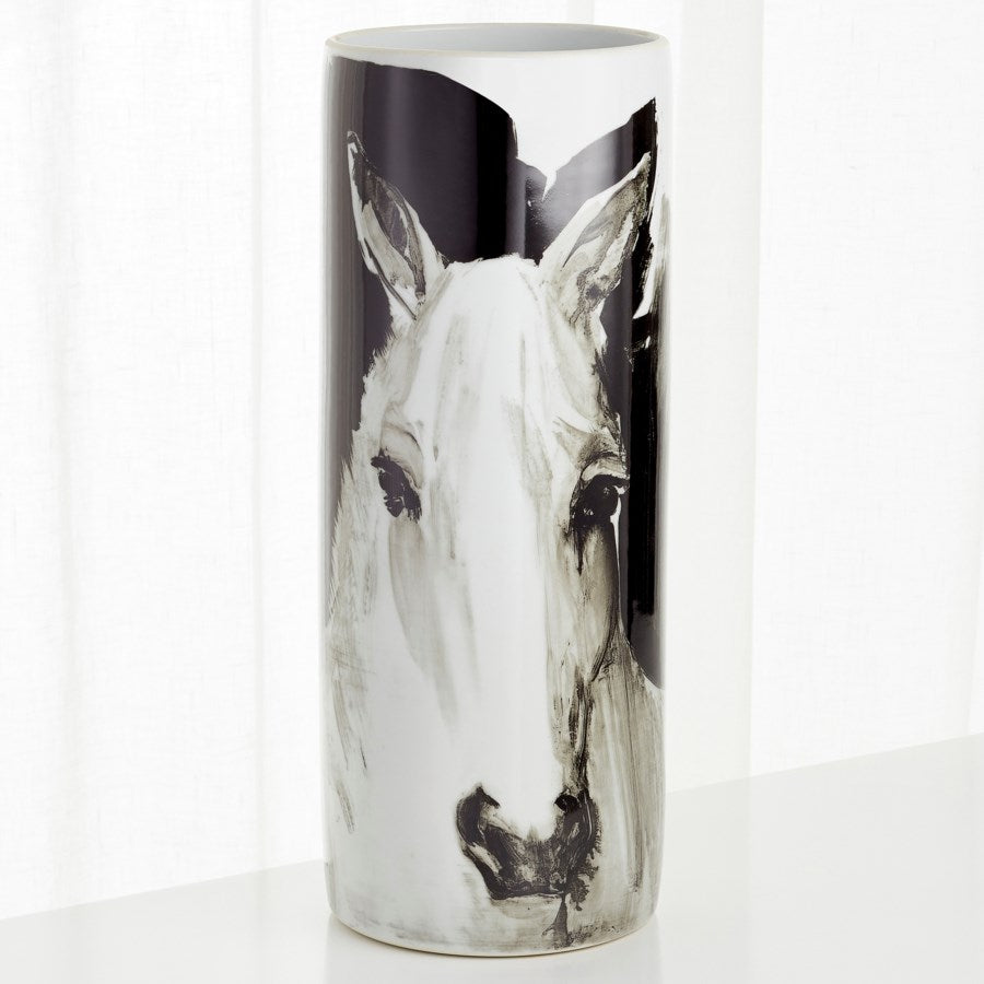 Horse Painted on Vase - The Nifty Decor