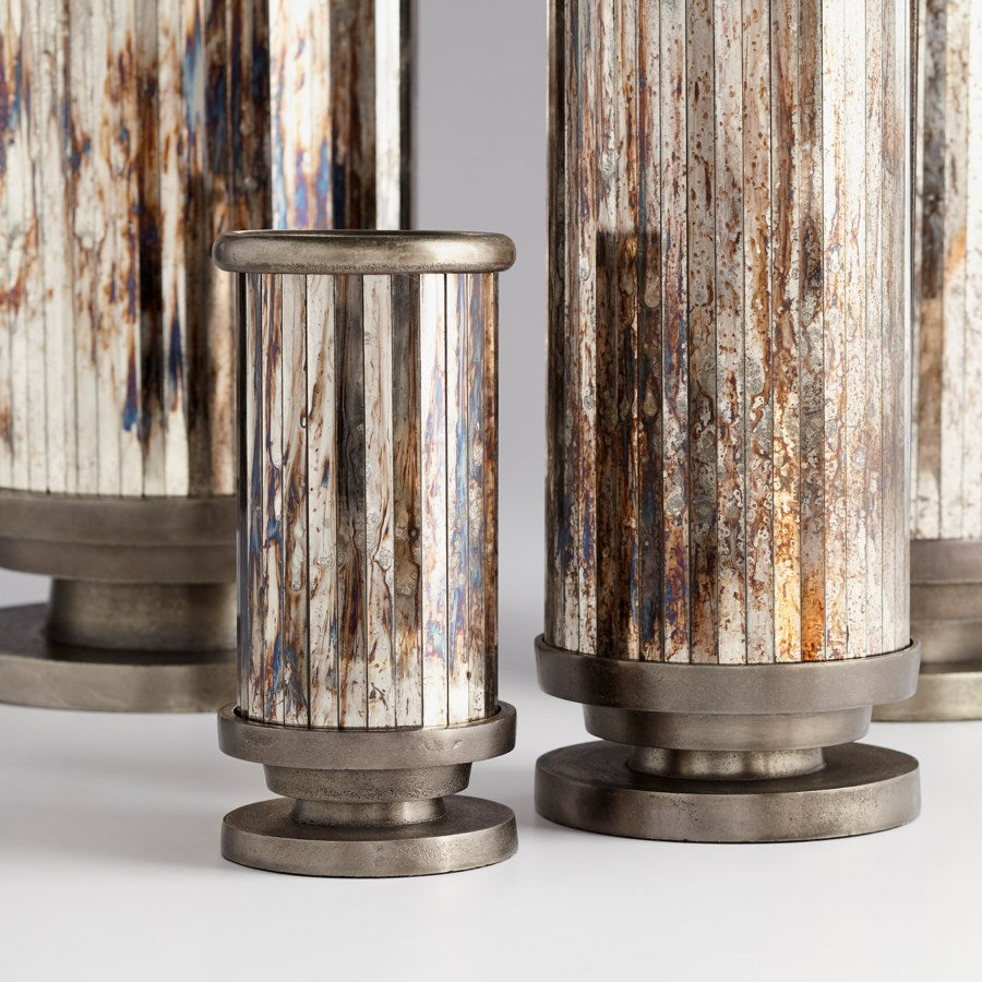 Nickel Finish cylindrical Vase - The Nifty Decor