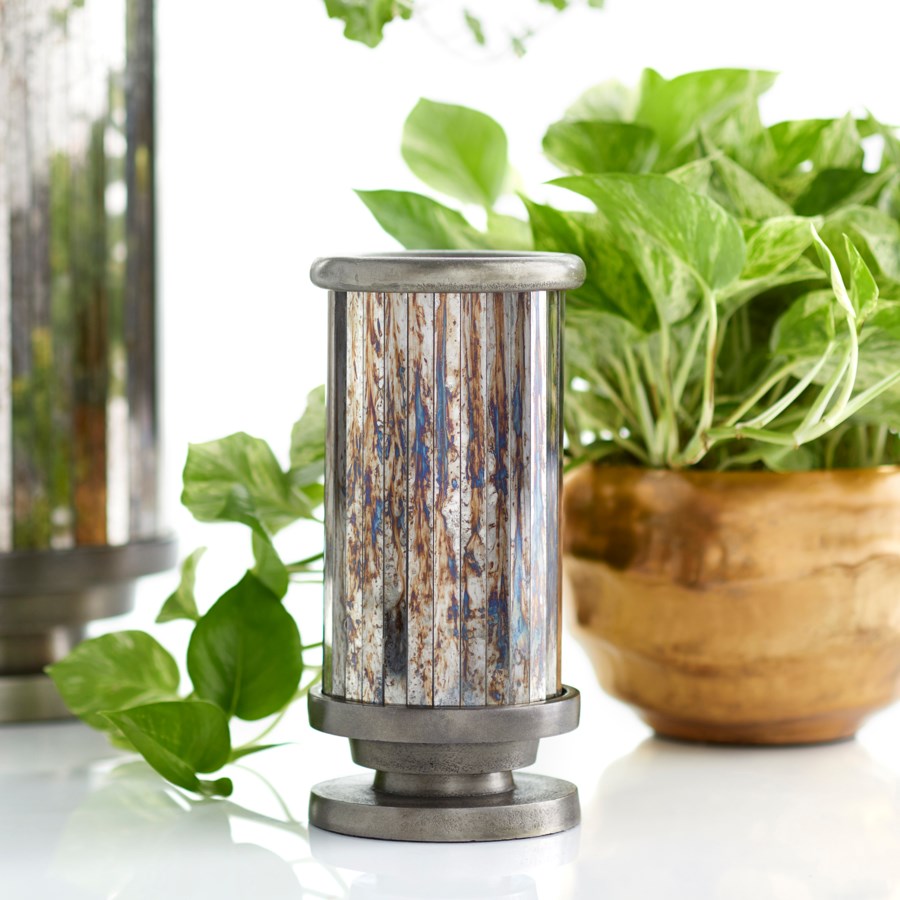 Nickel Finish cylindrical Vase - The Nifty Decor