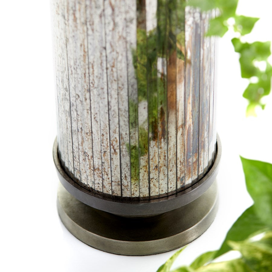 Nickel Finish cylindrical Vase - The Nifty Decor