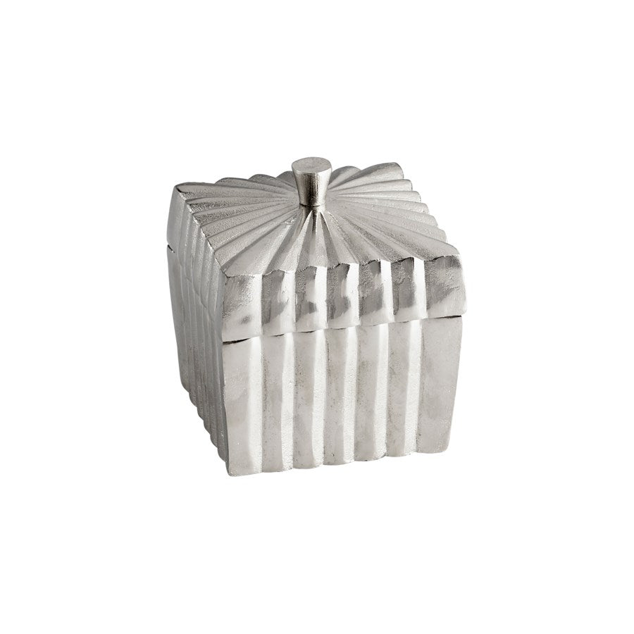 Silver Finish containers in two shapes - The Nifty Decor