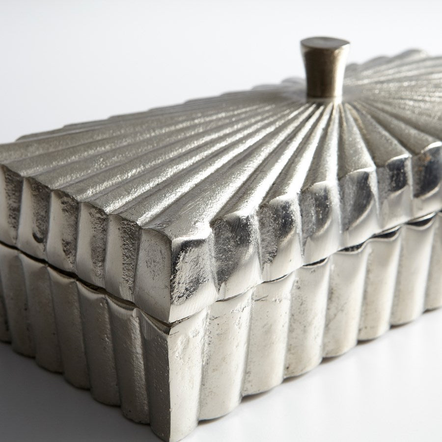 Silver Finish containers in two shapes - The Nifty Decor