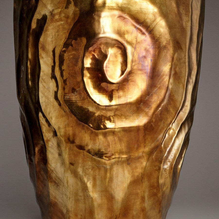 Aluminum Gold Finish Planter - The Nifty Decor