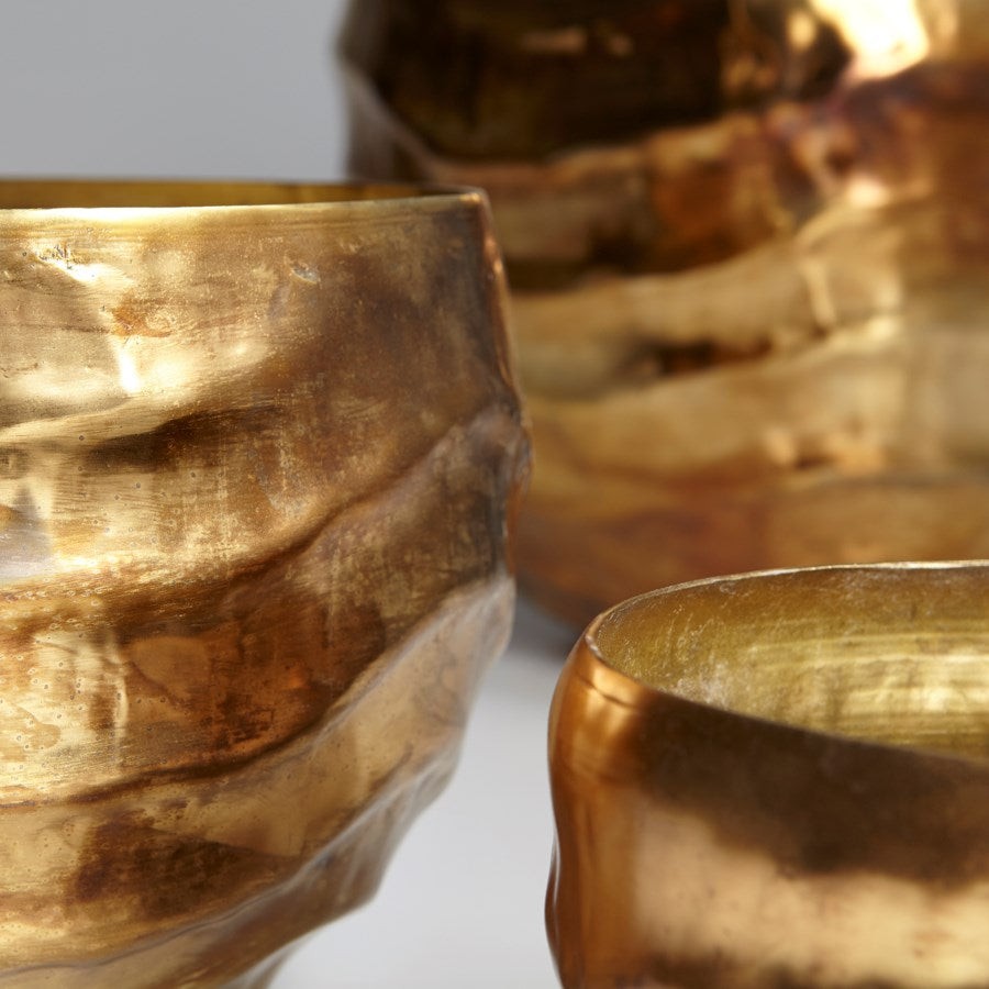 Gold finish pot Vase - The Nifty Decor