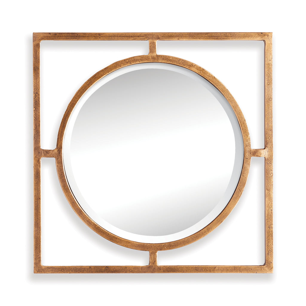 SQUARE GOLD TONE MIRROR - The Nifty Decor