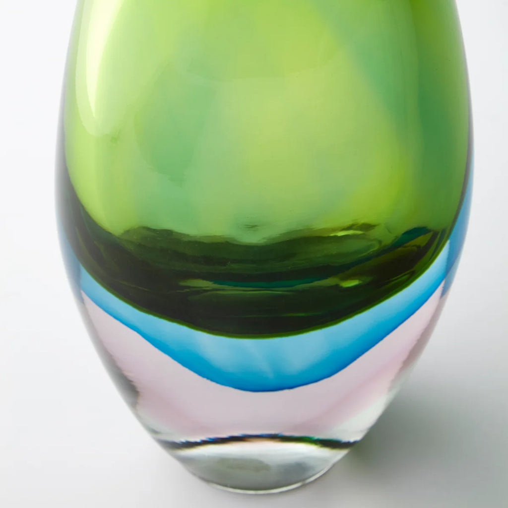 Blue and Green Vase - Bombay Mercantile