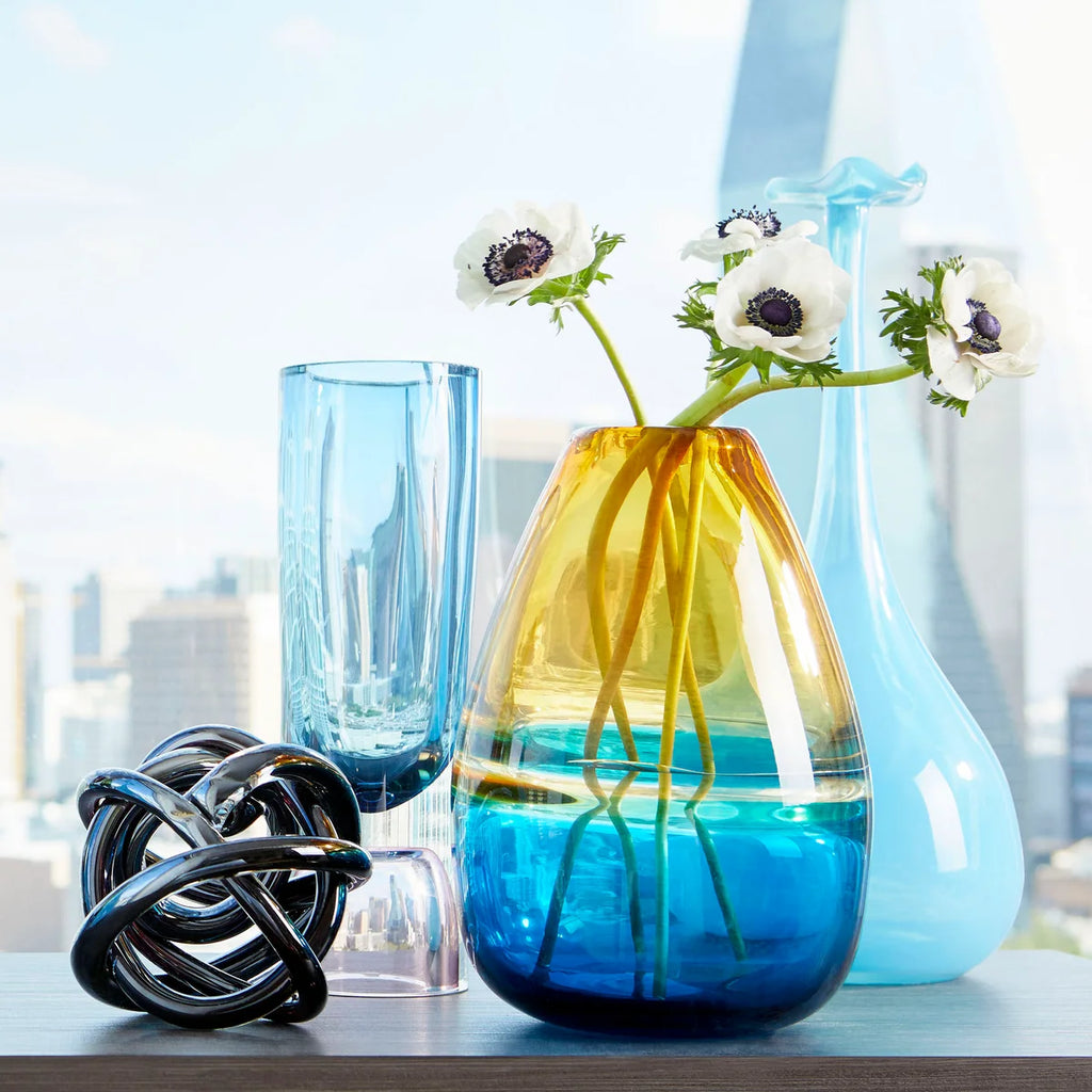 Blue and Green Vase - Bombay Mercantile