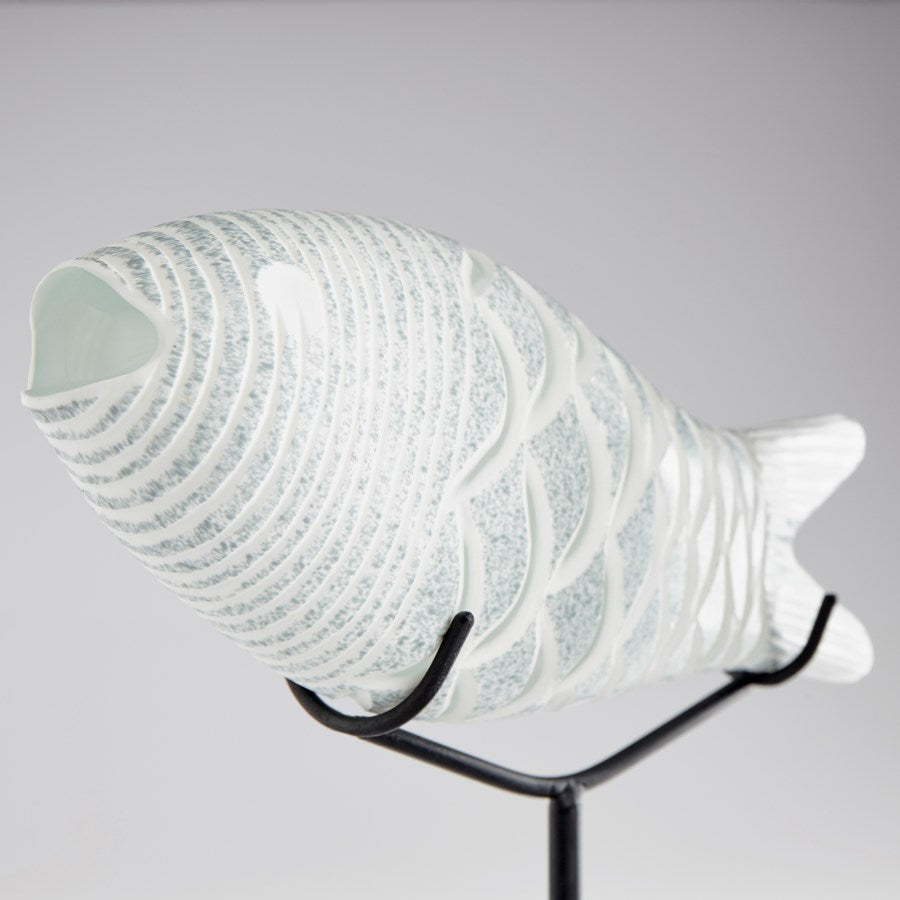 Frosted fish sculpture - The Nifty Decor