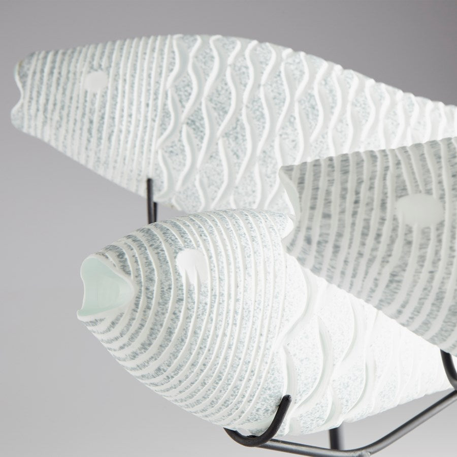 Frosted fish sculpture - The Nifty Decor