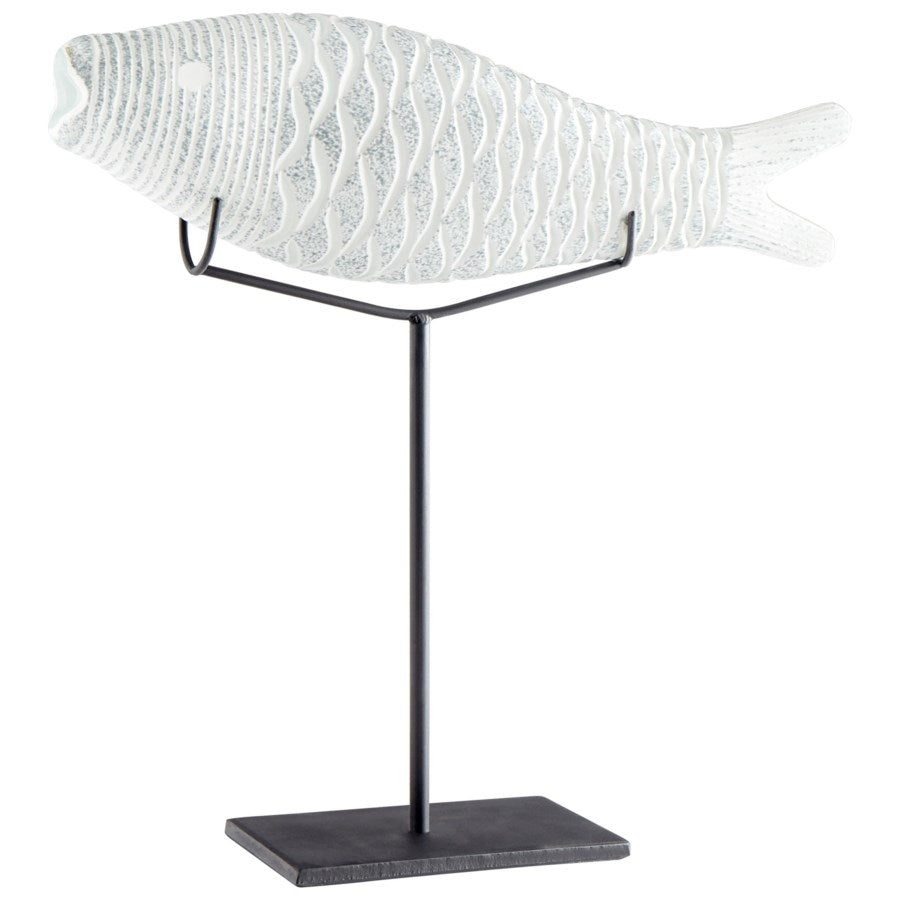 Frosted fish sculpture - The Nifty Decor