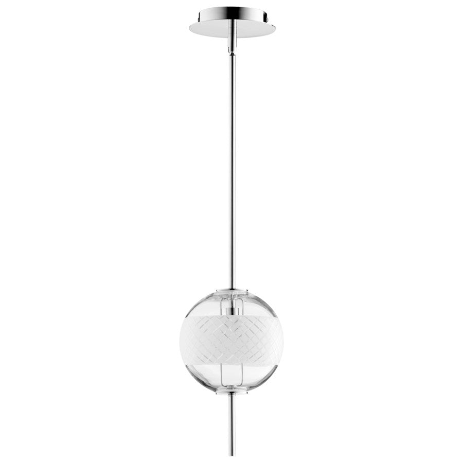 Nickel finish single globe - The Nifty Decor