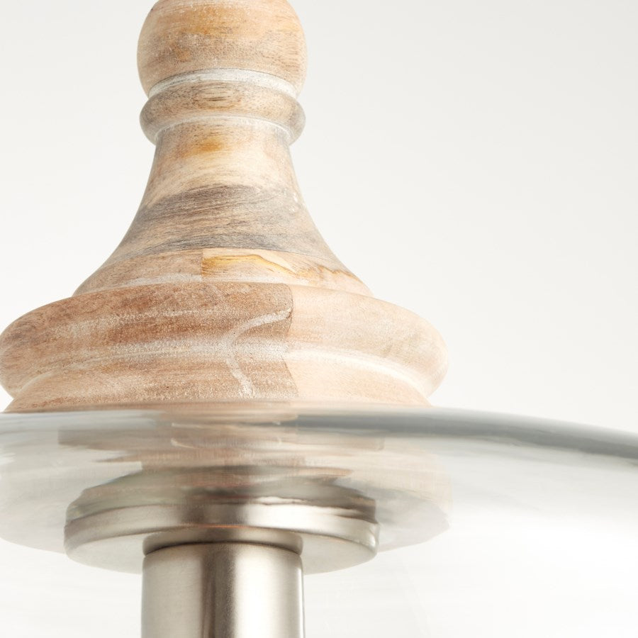 Clear glass pendant - The Nifty Decor