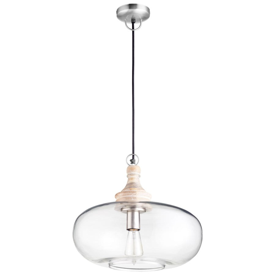 Clear glass pendant - The Nifty Decor