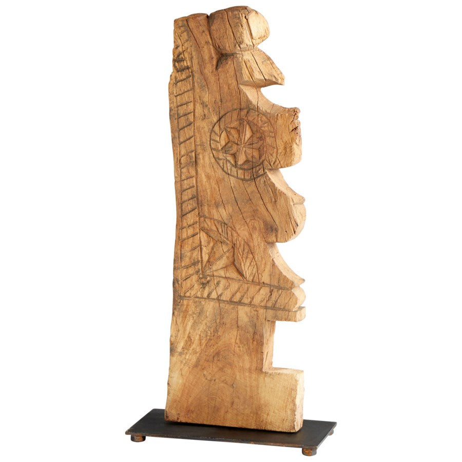 Stone age wooden sculpture - The Nifty Decor