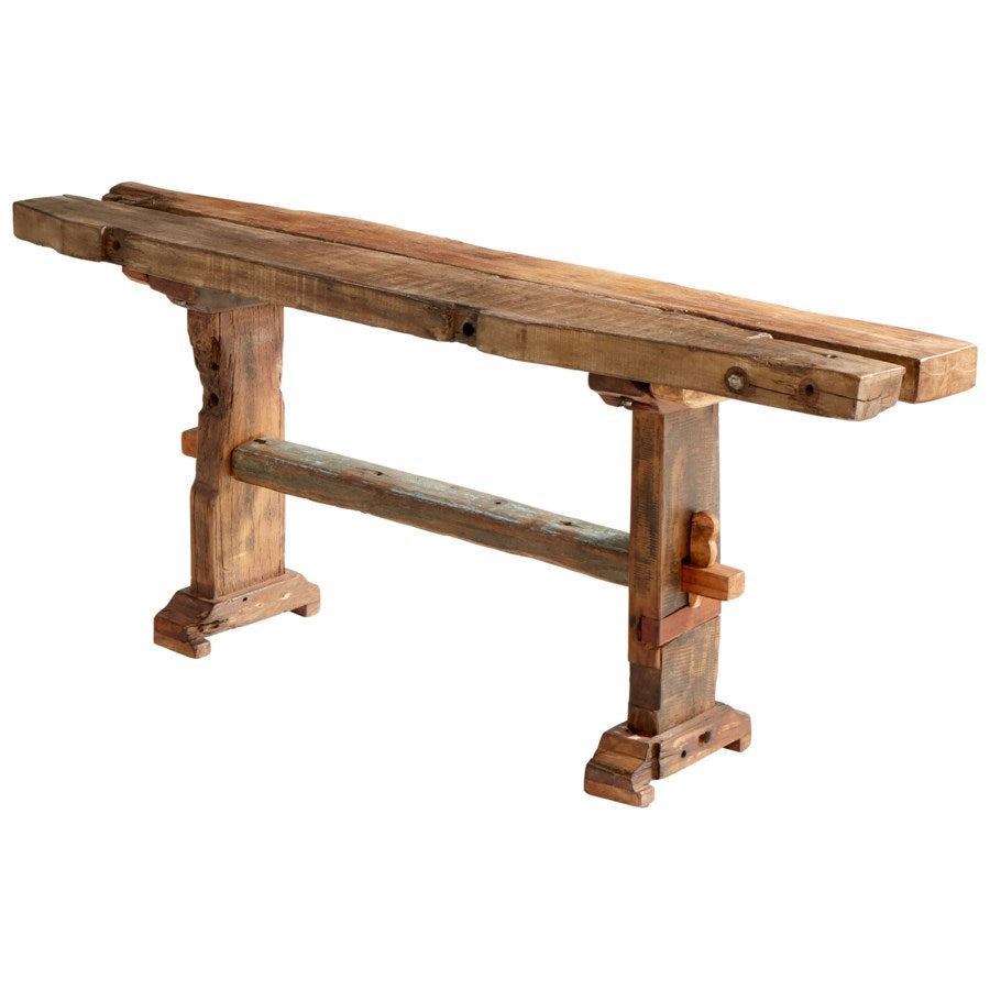 Walnut finish console table - The Nifty Decor