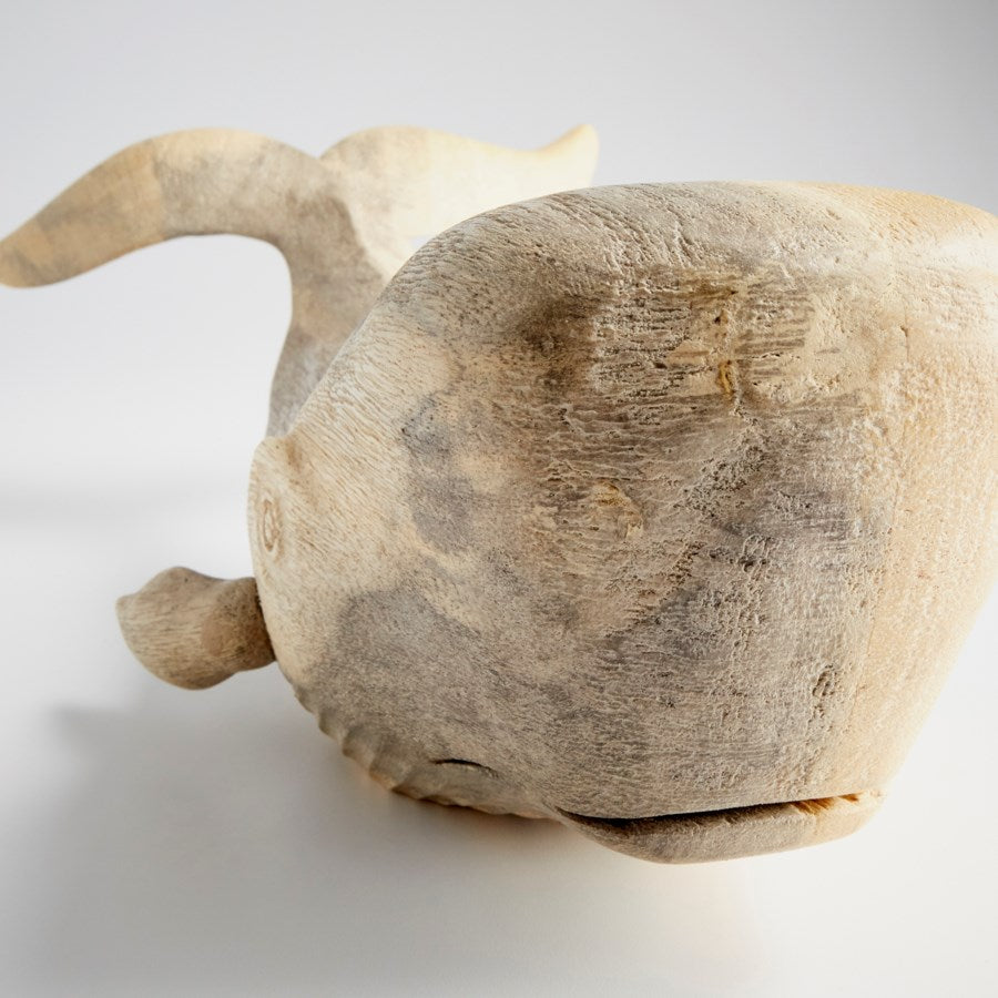 Wooden Whale sculpture - The Nifty Decor
