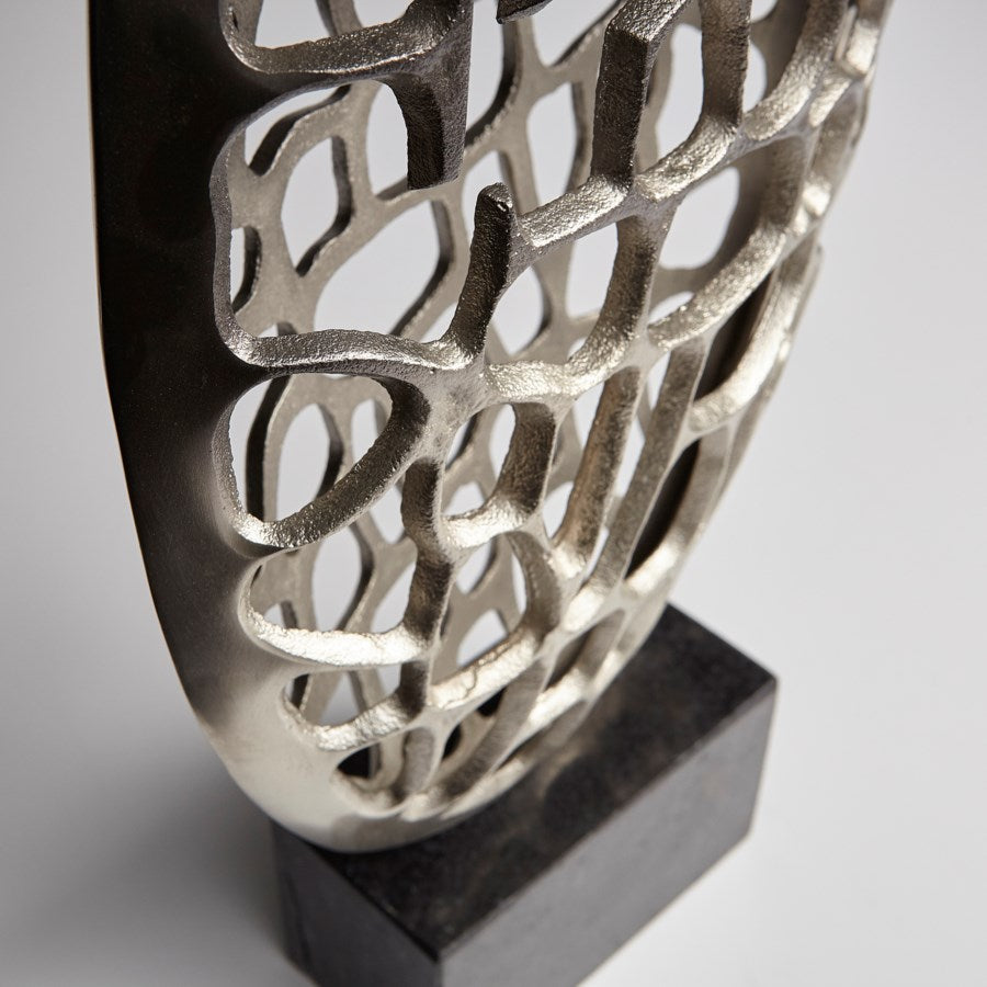 Perforated trophy sculpture - The Nifty Decor