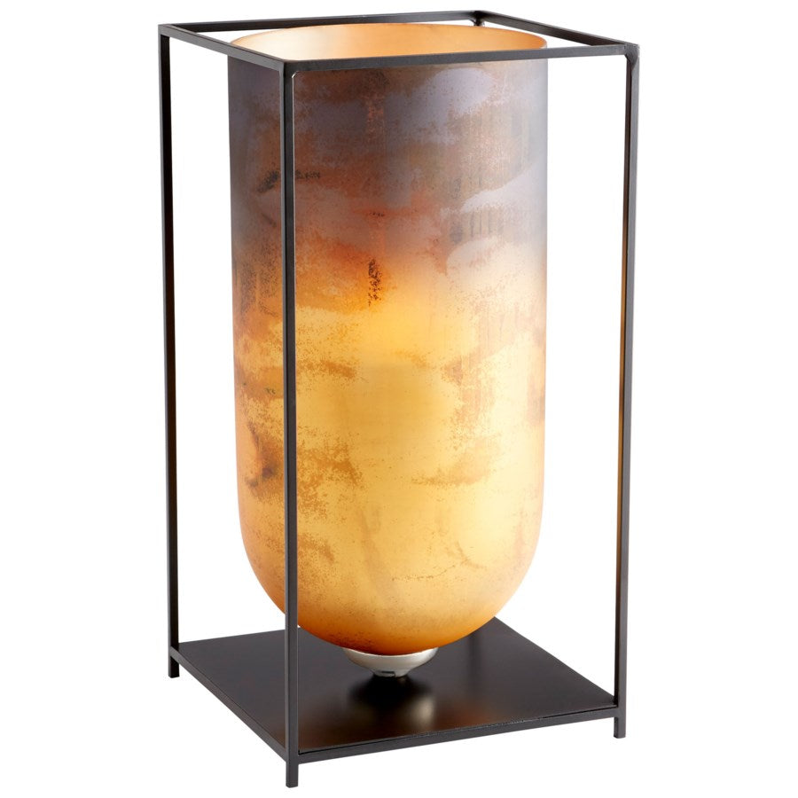 Glass Candleholder with Iron Holder - The Nifty Decor