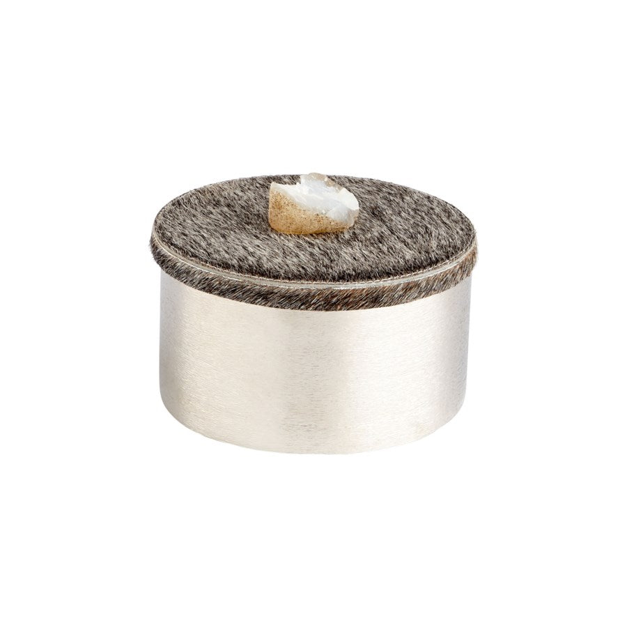 Aluminum and Leather Container - The Nifty Decor