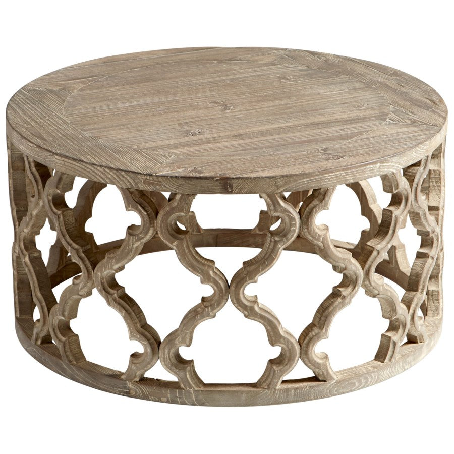 Pine finish coffee table - The Nifty Decor