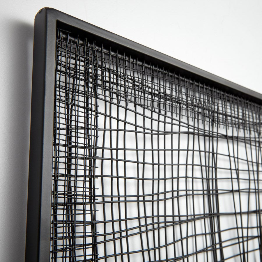 Checkered wire wall decor - The Nifty Decor
