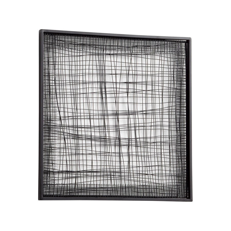 Checkered wire wall decor - The Nifty Decor
