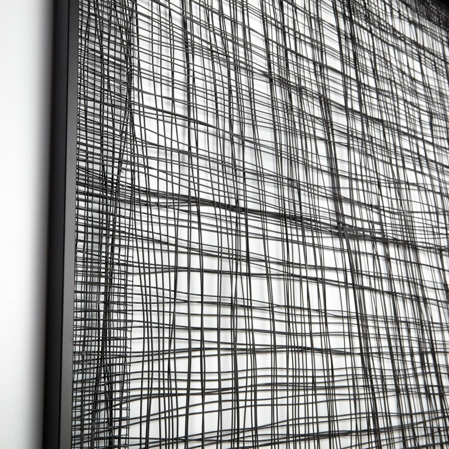 Checkered wire wall decor - The Nifty Decor