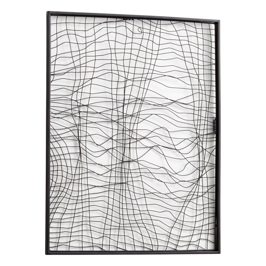 Criss cross iron wire wall decor - The Nifty Decor