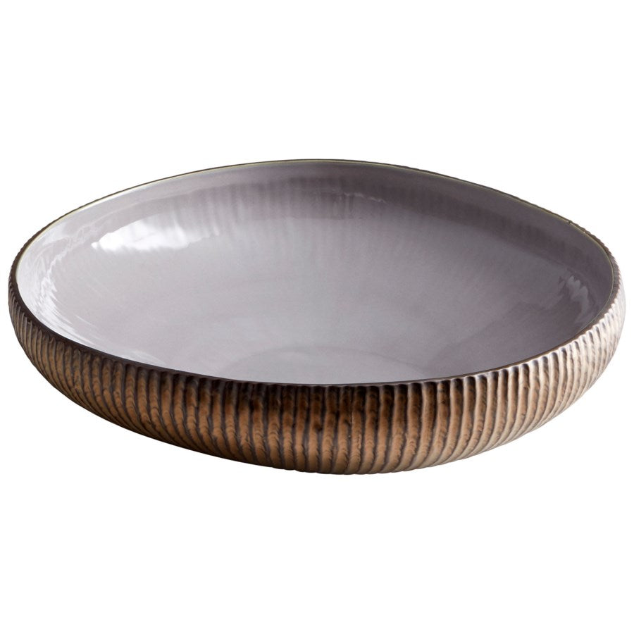 Corrugated exterior ceramic Bowl - The Nifty Decor