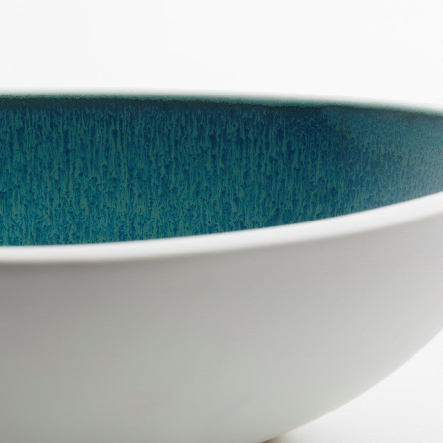 White and Green oval ceramic trays - The Nifty Decor