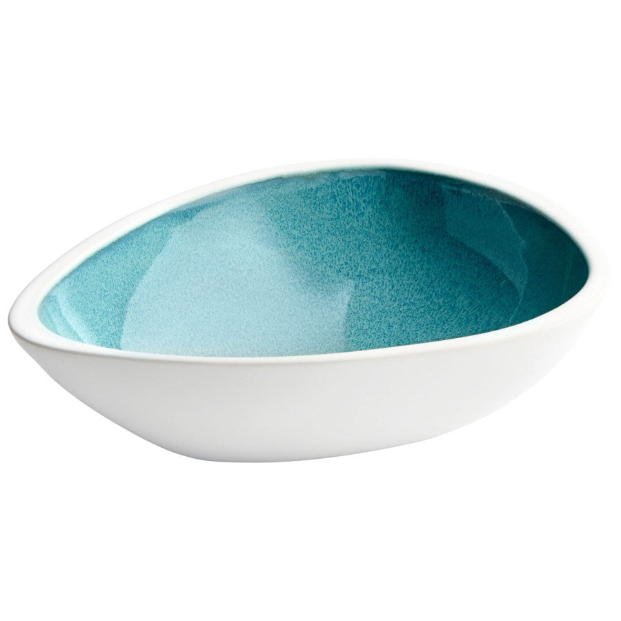 White and Green oval ceramic trays - The Nifty Decor