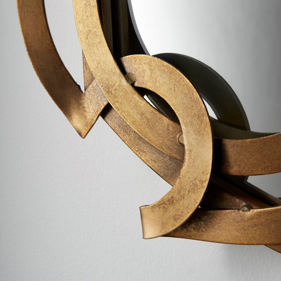 Gold leafed mirror - The Nifty Decor