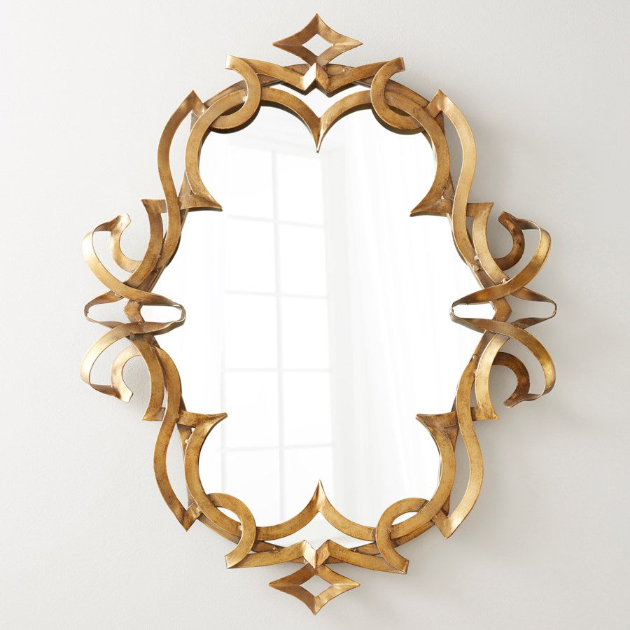 Gold leafed mirror - The Nifty Decor