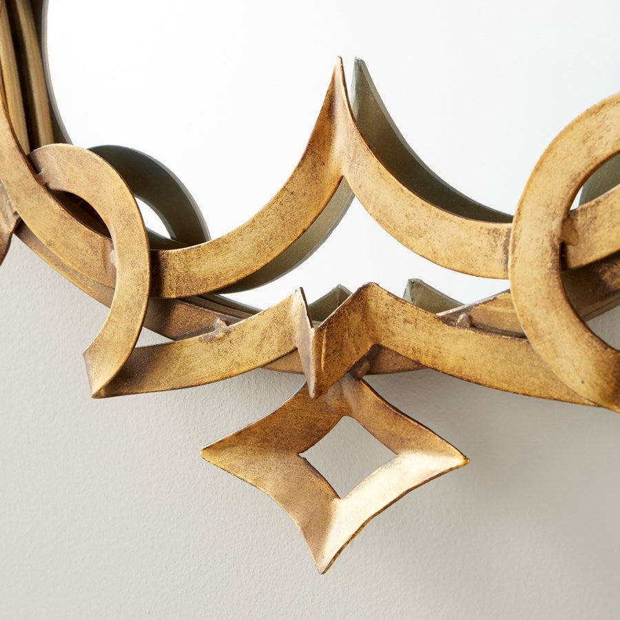 Gold leafed mirror - The Nifty Decor
