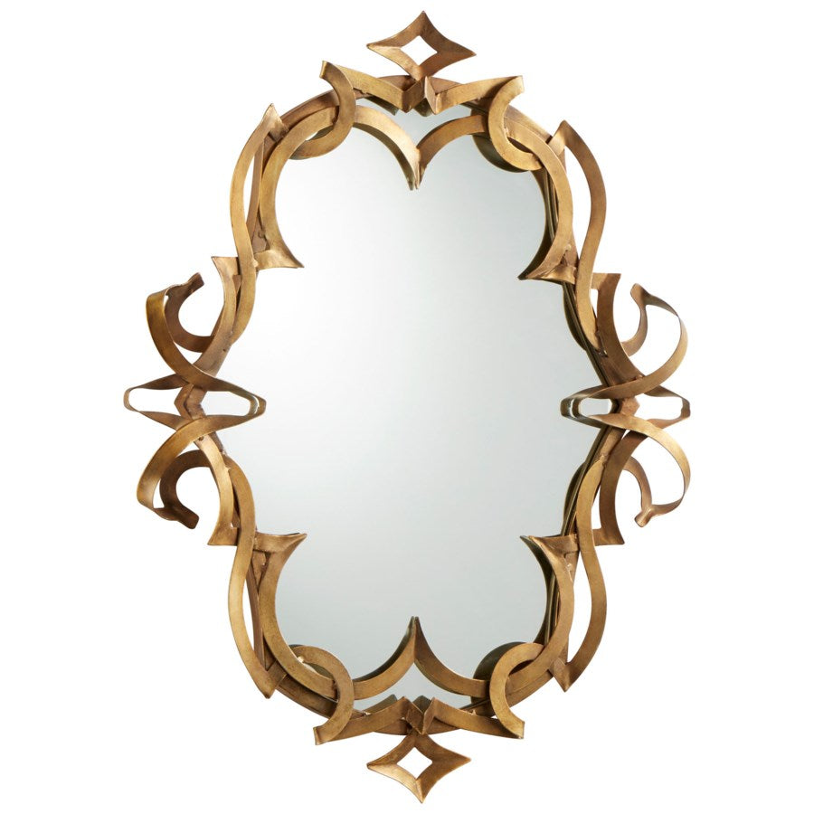 Gold leafed mirror - The Nifty Decor