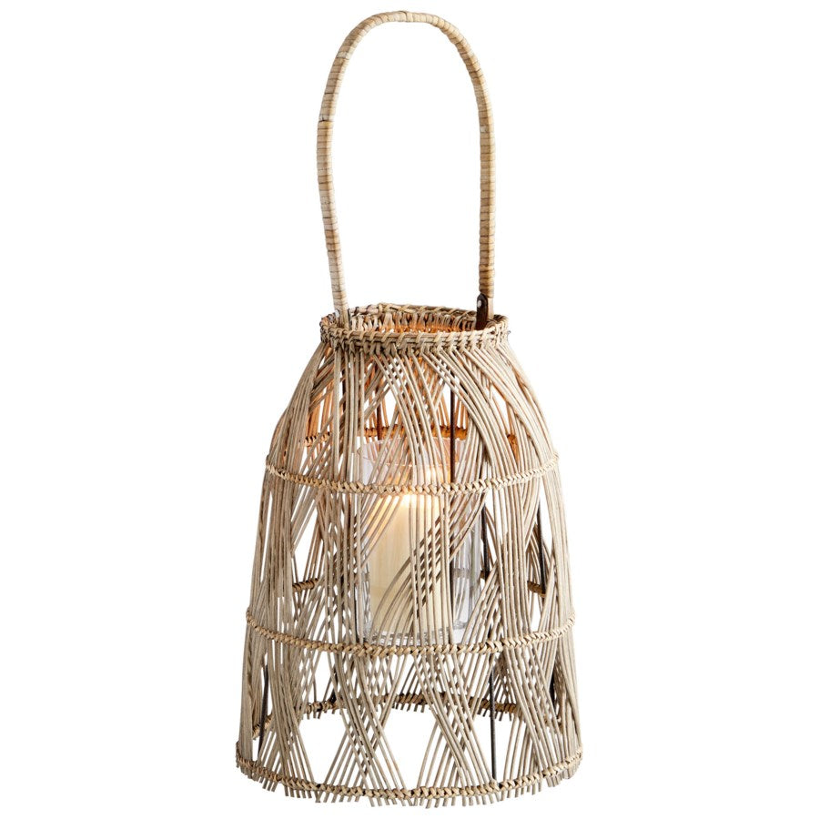 Rattan cage shape candleholder - The Nifty Decor
