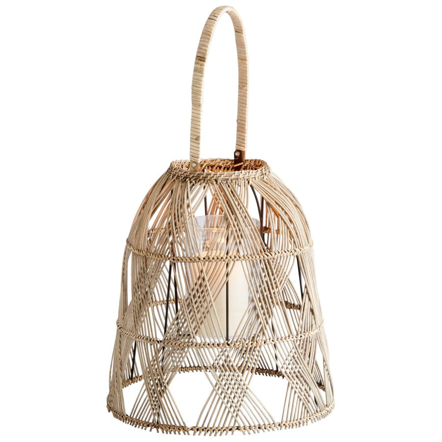 Rattan cage shape candleholder - The Nifty Decor